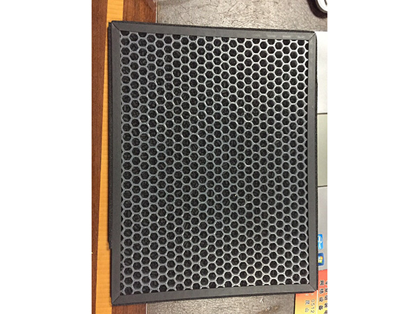 Honeycomb activated carbon filter