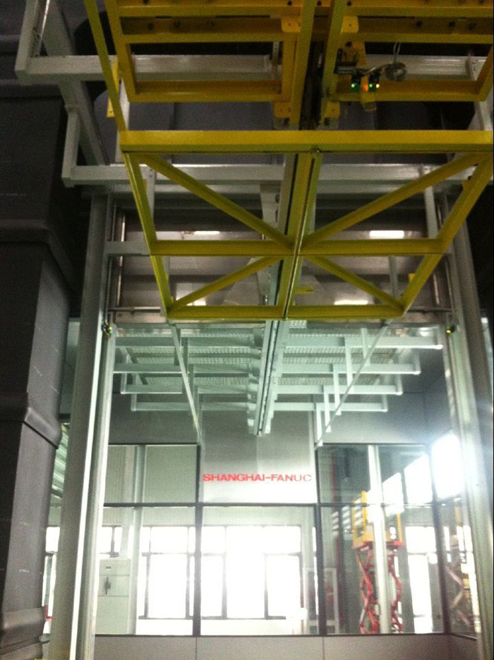 Shanghai FANUC robot spraying line test